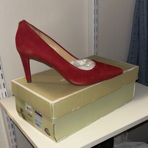 Michael Kors Red Suede Heels